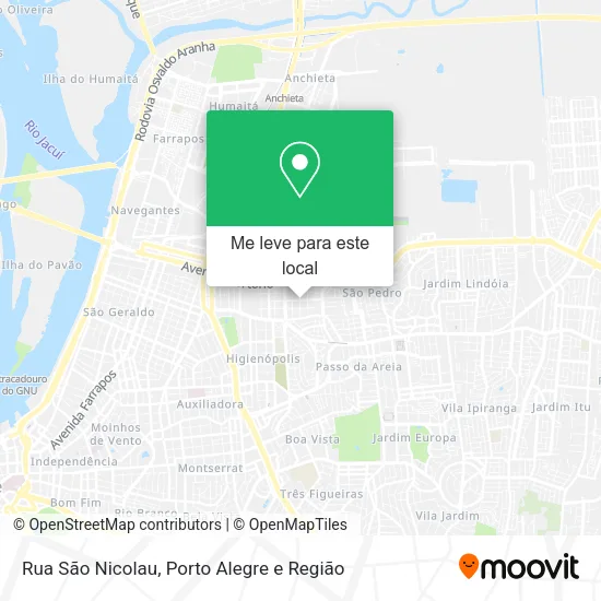 Rua São Nicolau mapa