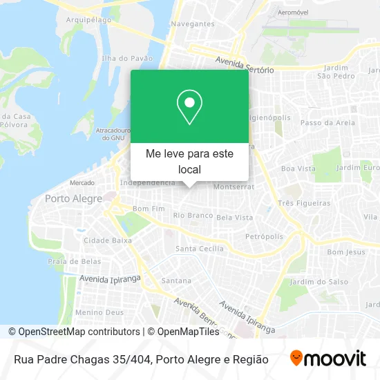 Rua Padre Chagas 35/404 mapa