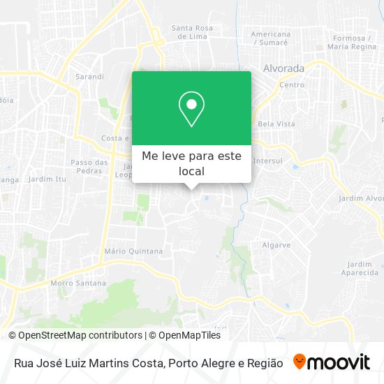 Rua José Luiz Martins Costa mapa