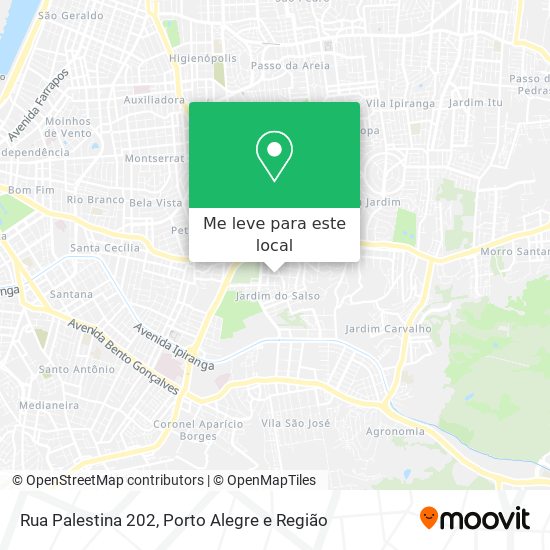 Rua Palestina 202 mapa