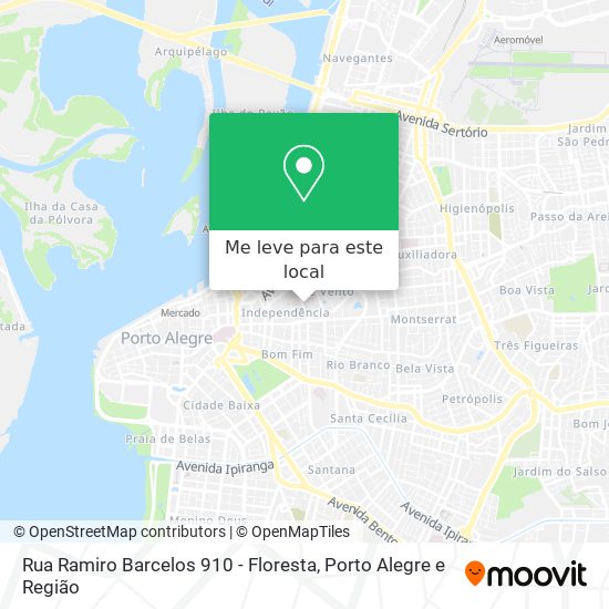 Rua Ramiro Barcelos 910 - Floresta mapa