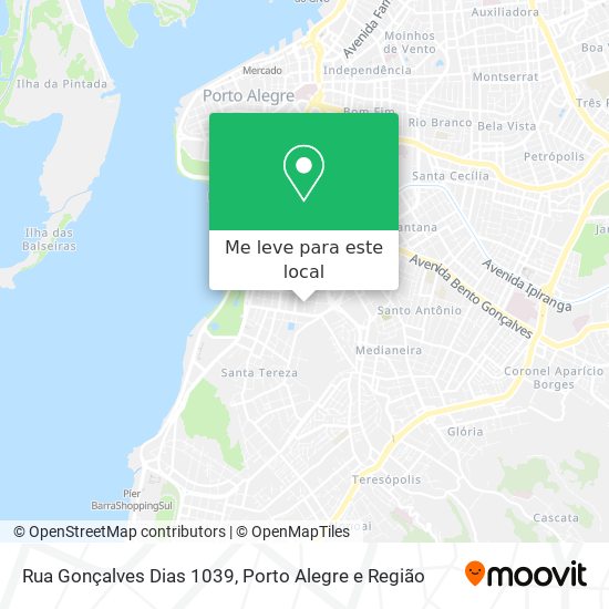 Rua Gonçalves Dias 1039 mapa