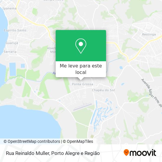 Rua Reinaldo Muller mapa