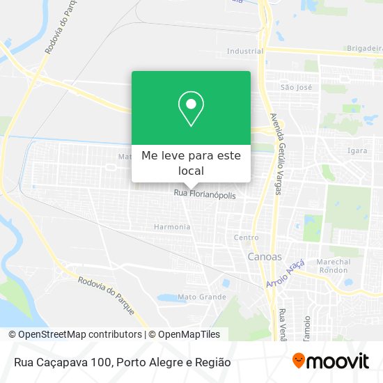 Rua Caçapava 100 mapa