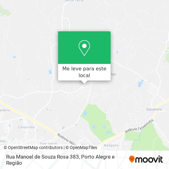 Rua Manoel de Souza Rosa 383 mapa