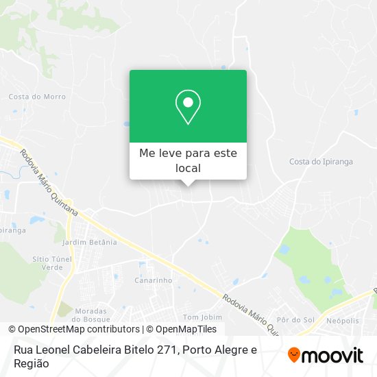 Rua Leonel Cabeleira Bitelo 271 mapa