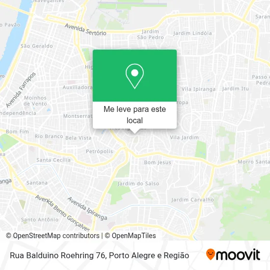 Rua Balduino Roehring 76 mapa