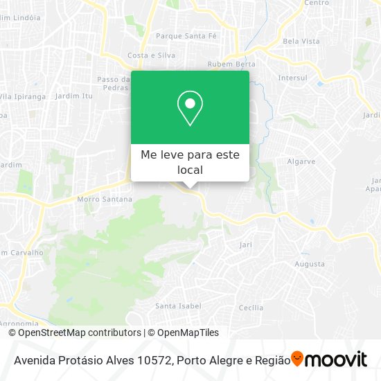 Avenida Protásio Alves 10572 mapa