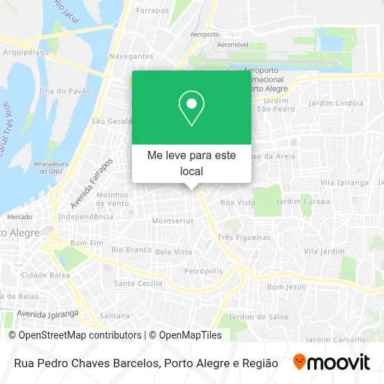 Rua Pedro Chaves Barcelos mapa