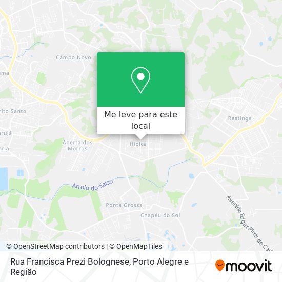 Rua Francisca Prezi Bolognese mapa