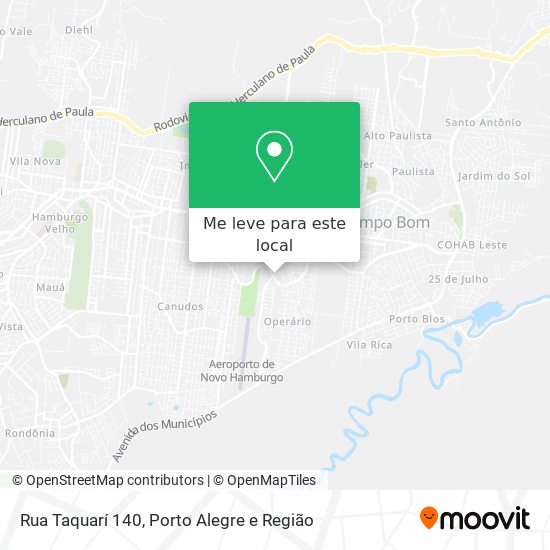 Rua Taquarí 140 mapa
