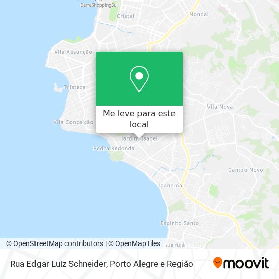 Rua Edgar Luíz Schneider mapa