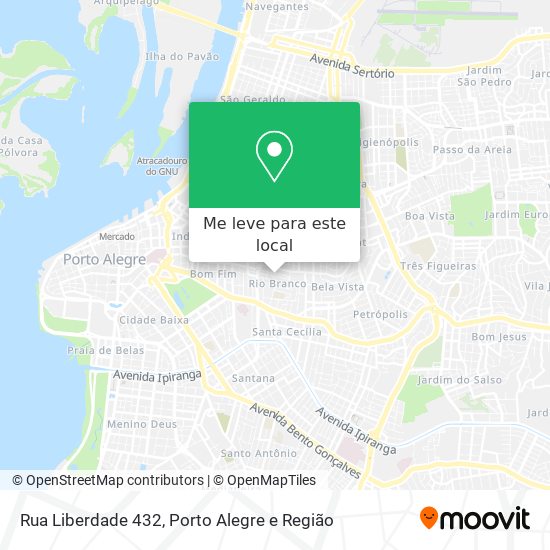 Rua Liberdade 432 mapa