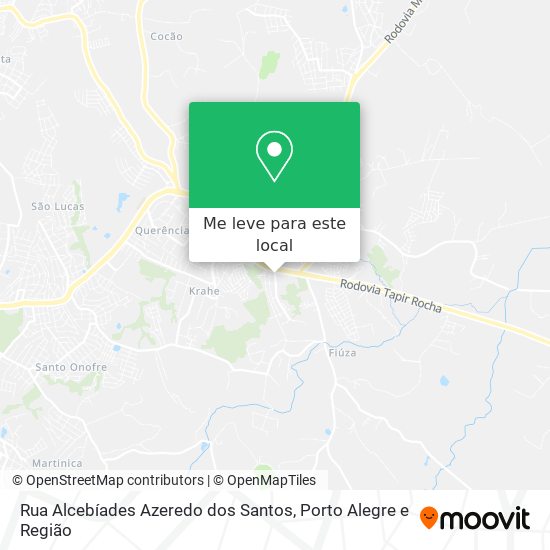 Rua Alcebíades Azeredo dos Santos mapa