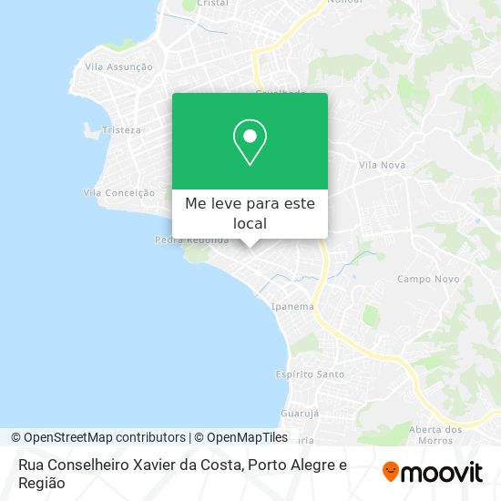 Rua Conselheiro Xavier da Costa mapa