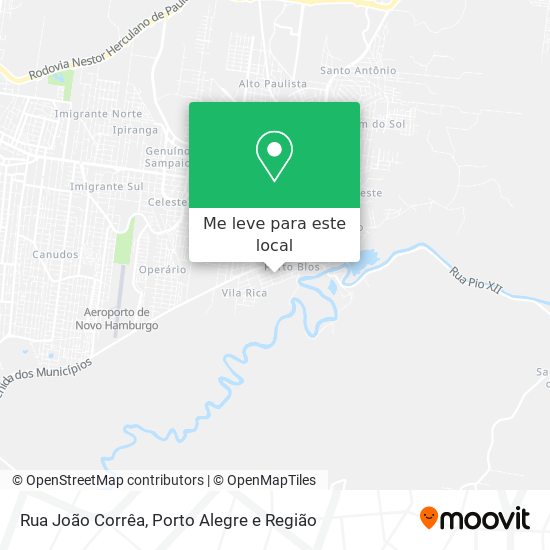 Rua João Corrêa mapa