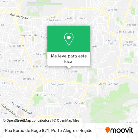 Rua Barão de Bagé 871 mapa