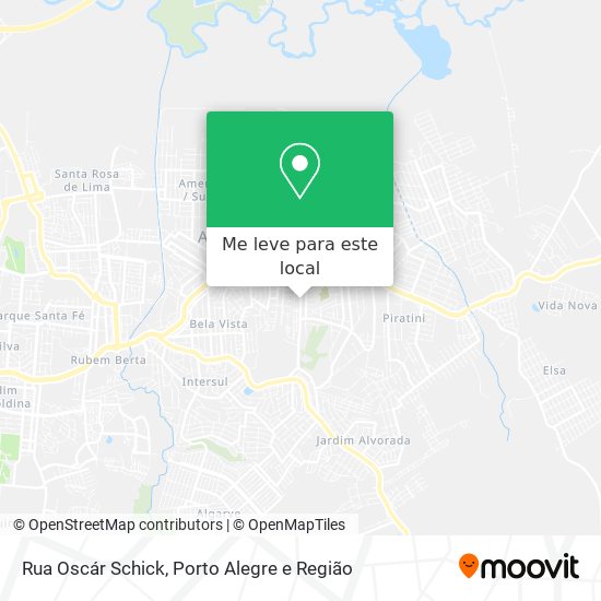 Rua Oscár Schick mapa