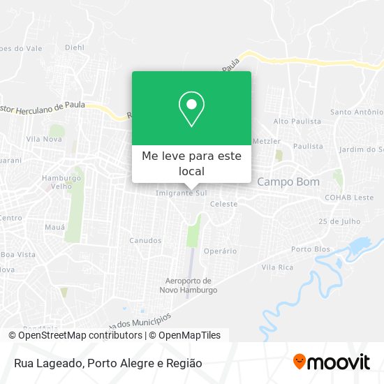 Rua Lageado mapa