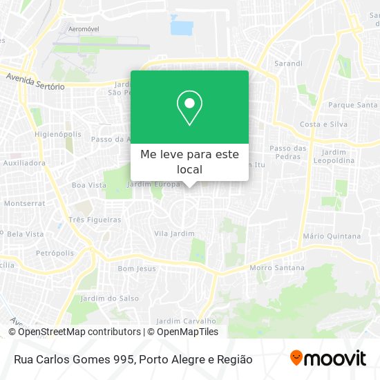 Rua Carlos Gomes 995 mapa