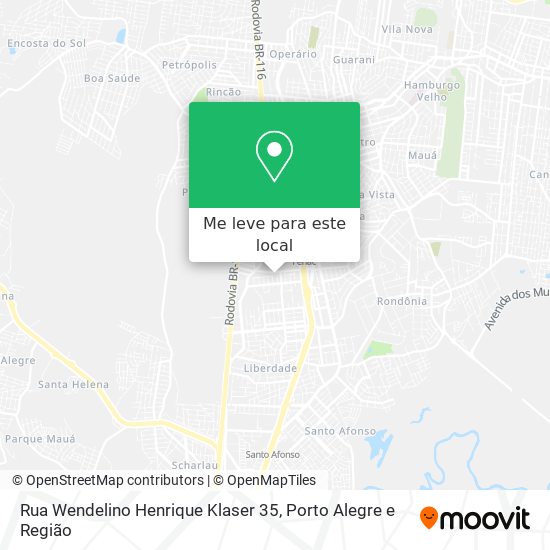 Rua Wendelino Henrique Klaser 35 mapa