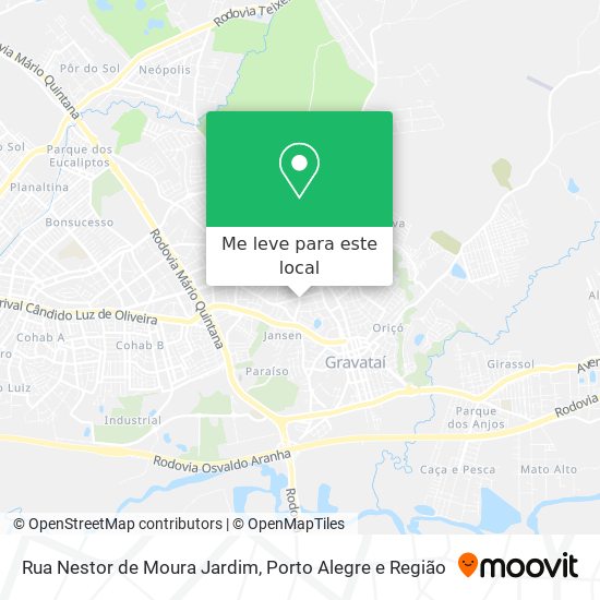 Rua Nestor de Moura Jardim mapa