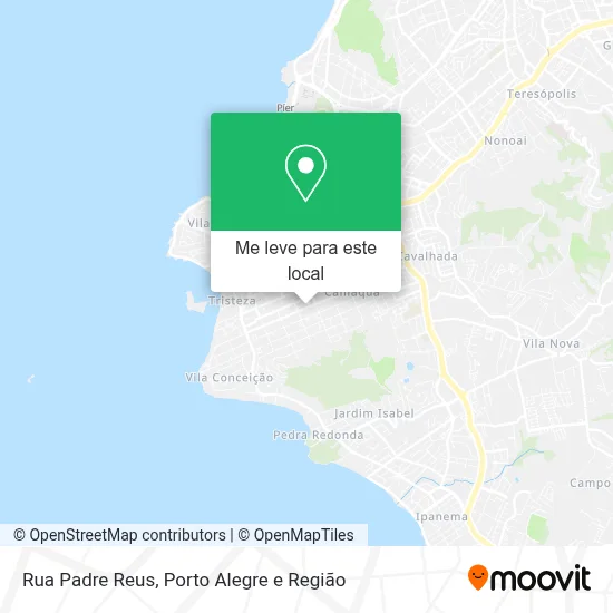 Rua Padre Reus mapa