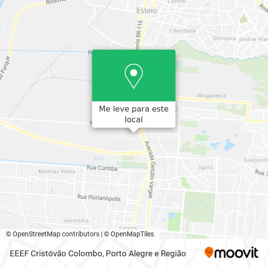 EEEF Cristóvão Colombo mapa