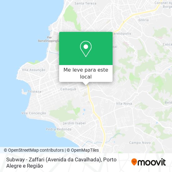 Subway - Zaffari (Avenida da Cavalhada) mapa