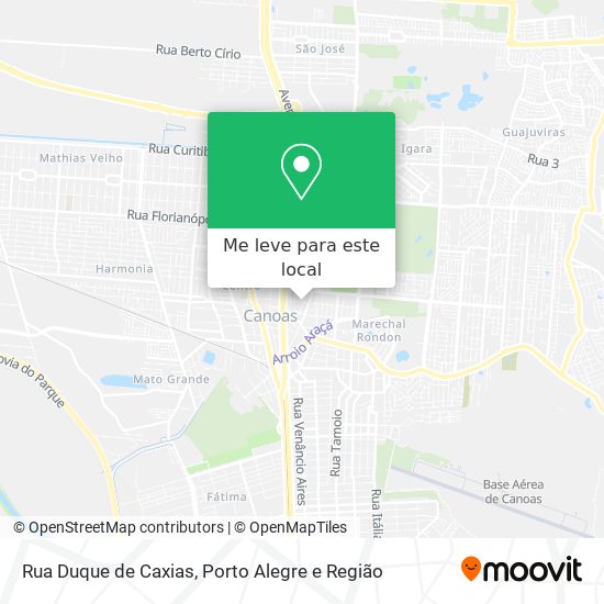 Rua Duque de Caxias mapa