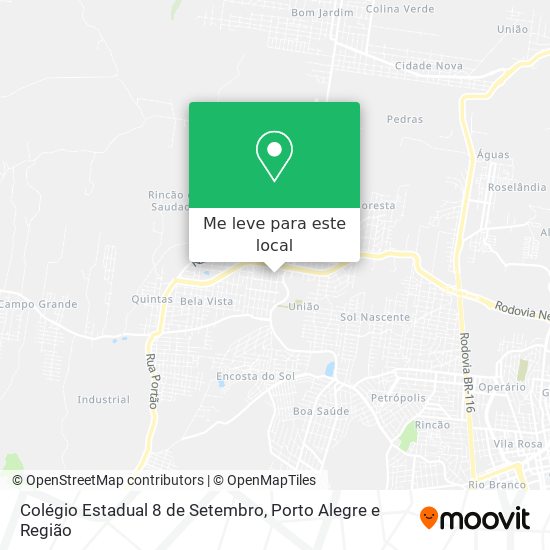 Colégio Estadual 8 de Setembro mapa