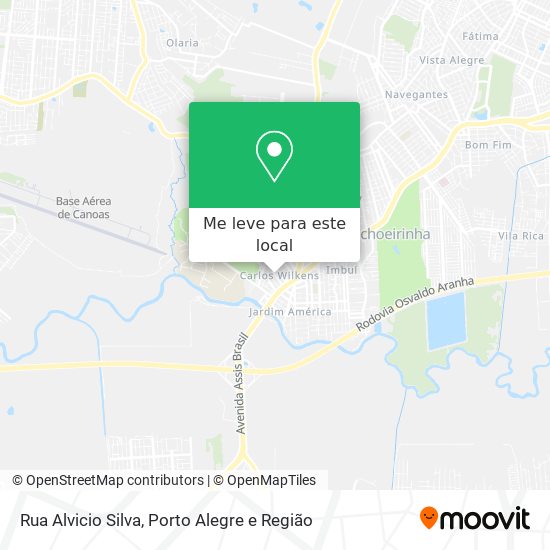 Rua Alvicio Silva mapa