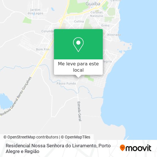 Residencial Nossa Senhora do Livramento mapa