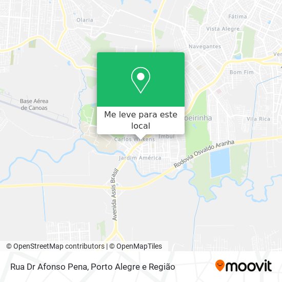 Rua Dr Afonso Pena mapa