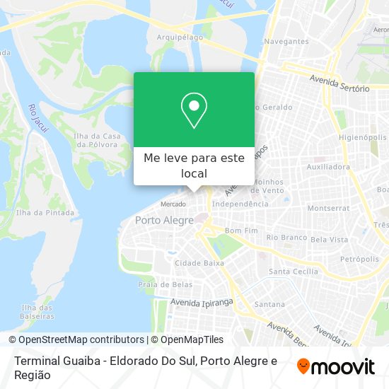 Terminal Guaiba - Eldorado Do Sul mapa