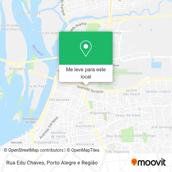 Rua Edu Chaves mapa