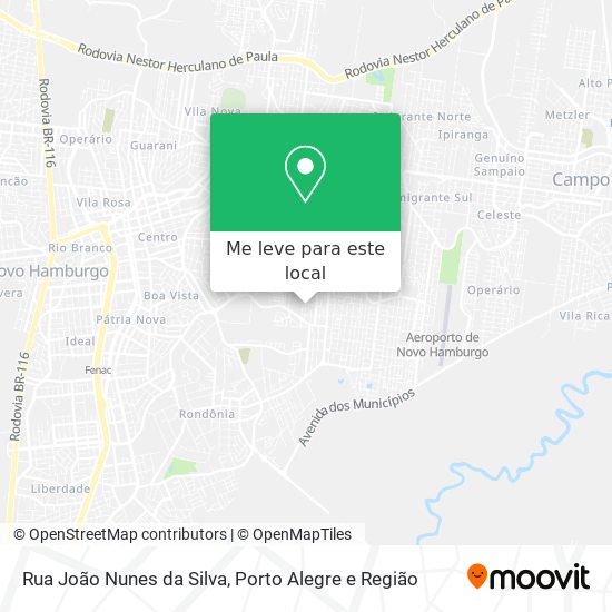 Rua João Nunes da Silva mapa