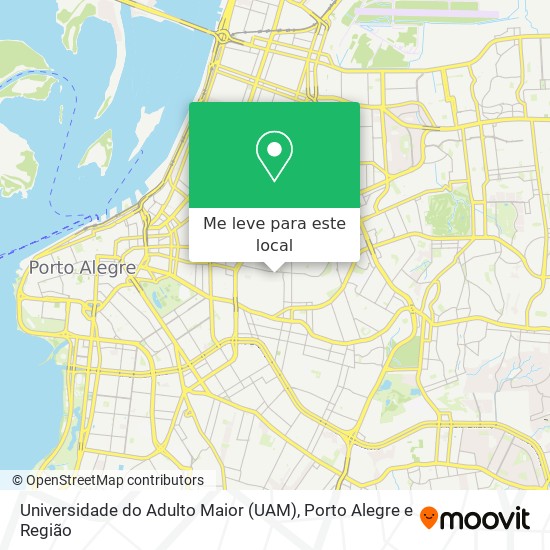 Universidade do Adulto Maior (UAM) mapa