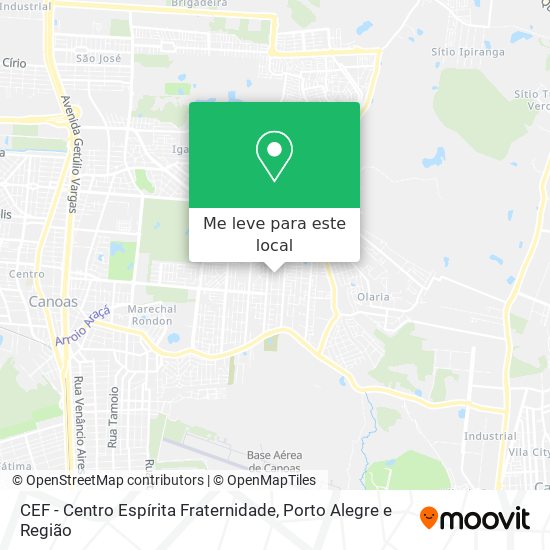 CEF - Centro Espírita Fraternidade mapa