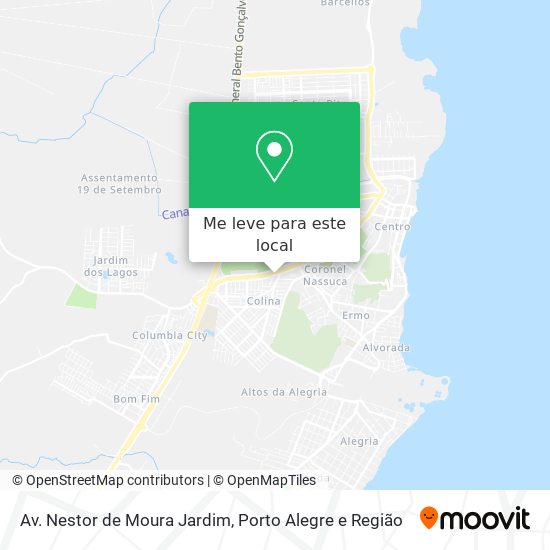 Av. Nestor de Moura Jardim mapa