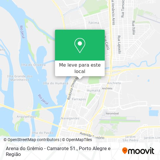 Arena do Grêmio - Camarote 51. mapa