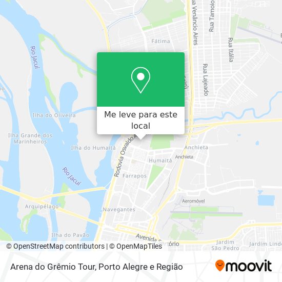 Arena do Grêmio Tour mapa
