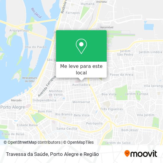 Travessa da Saúde mapa