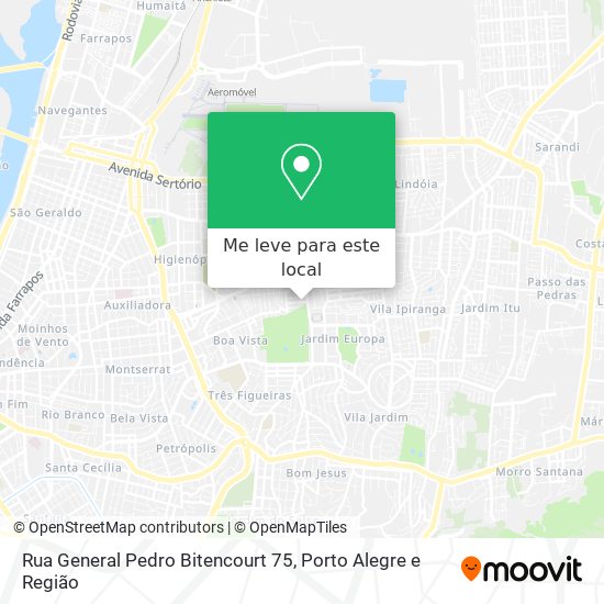 Rua General Pedro Bitencourt 75 mapa