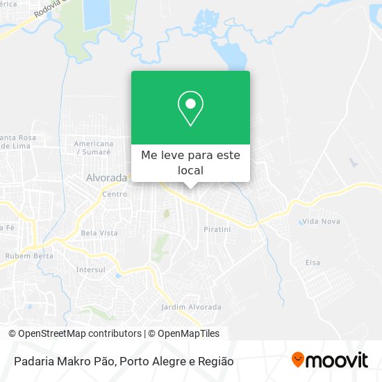 Padaria Makro Pão mapa