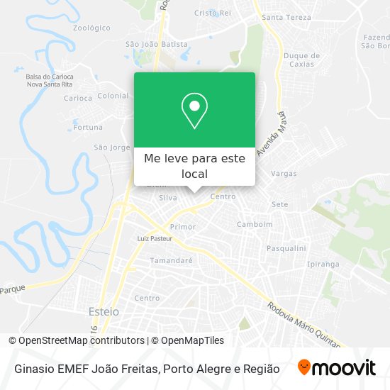 Ginasio EMEF João Freitas mapa