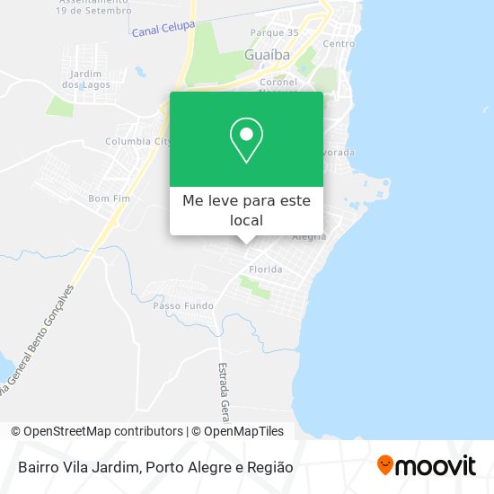 Bairro Vila Jardim mapa