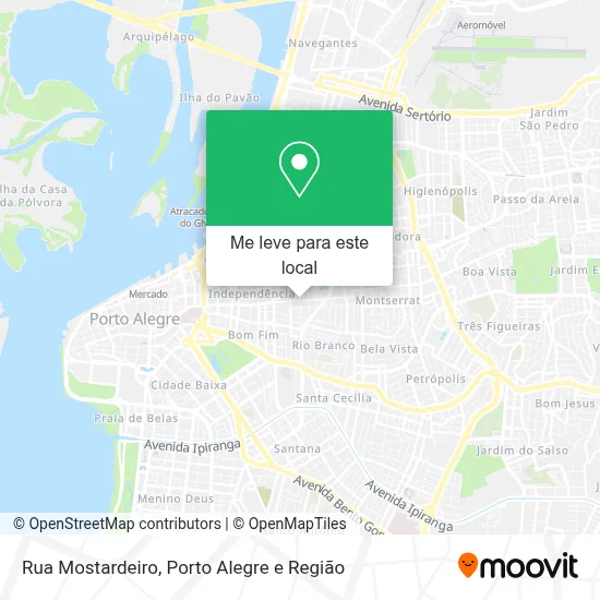 Rua Mostardeiro mapa