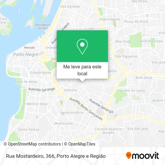 Rua Mostardeiro, 366 mapa