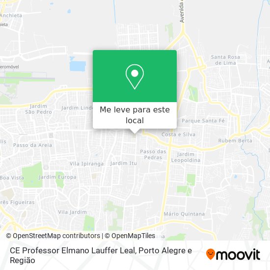 CE Professor Elmano Lauffer Leal mapa